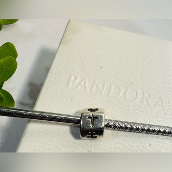 Authentic Pandora Retired Faith Love Hope S925 Ale Charm - Picture 6 of 11